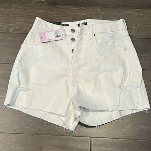 NWT Wild Fable white high rise jean shorts